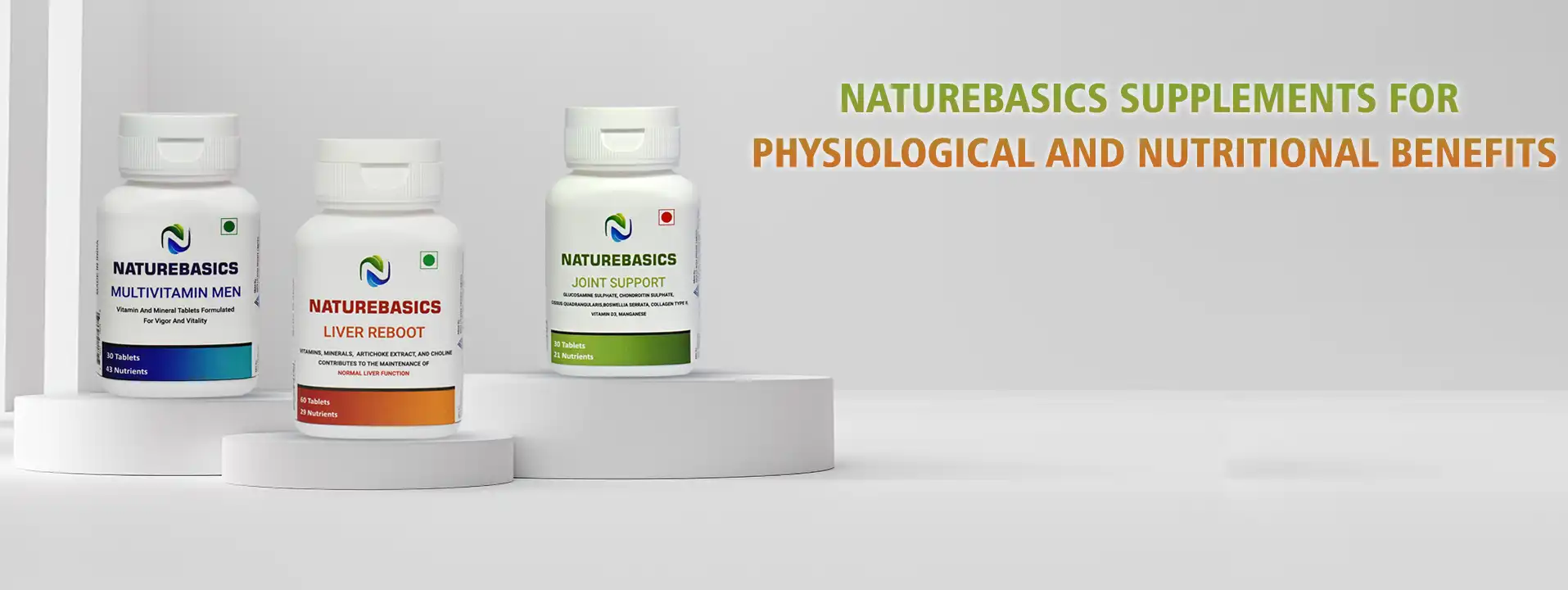 bottle of supplement for physiological and nutritional benefits