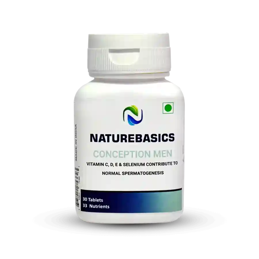 NATUREBASICS CONCEPTION MEN - BEST 33 NUTRIENTS FOR MEN'S REPRODUCTIVE HEALTH SUPPORT (30 TABLETS)