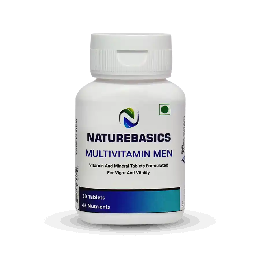 NATUREBASICS MEN'S BEST MULTI-VITAMINS & MINERALS (30 TABLETS/ 1 Month Supply)
