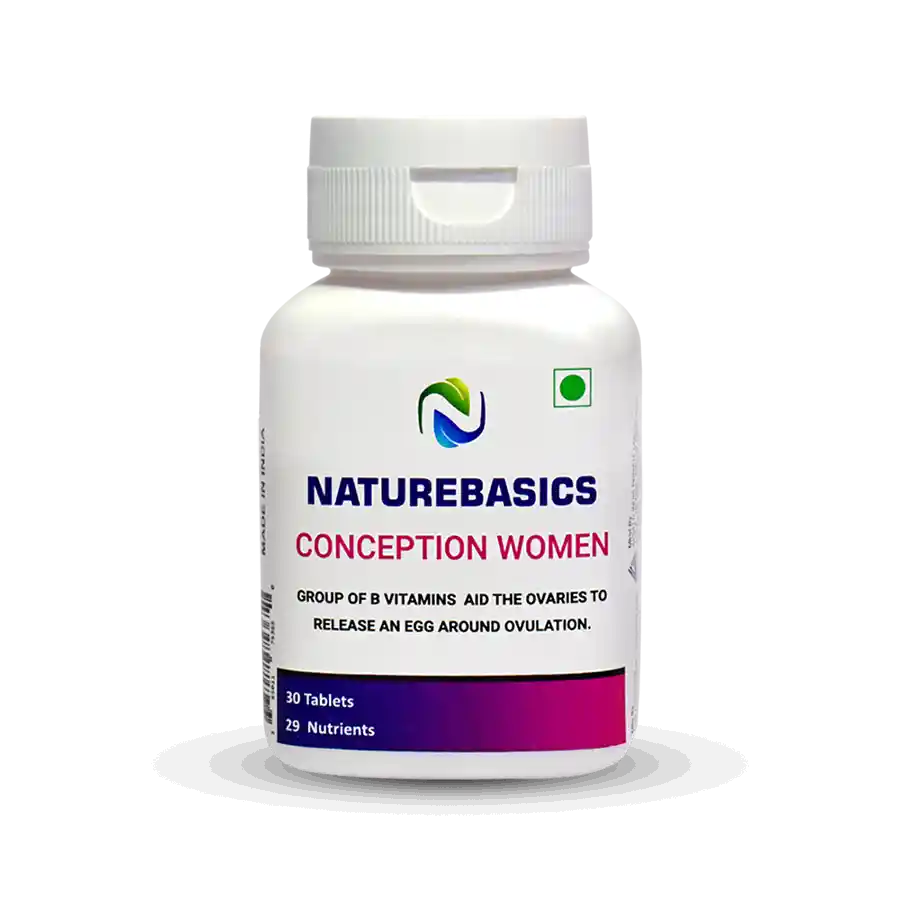 NATUREBASICS CONCEPTION WOMEN TABLETS TO SUPPORT NORMAL FEMALE REPRODUCTIVE HEALTH
