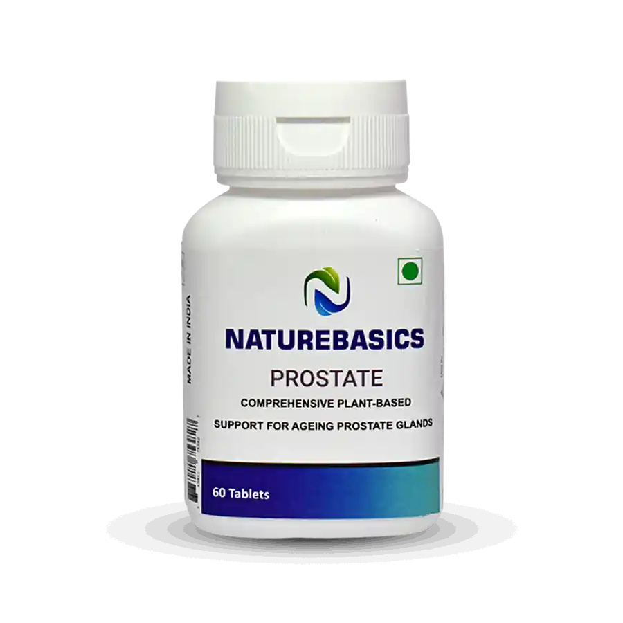 NATUREBASICS PROSTATE SUPPORT TABLETS |  INCREASED URINARY FLOW & MALE VITALITY- BOTTLE OF 60 TABLET
